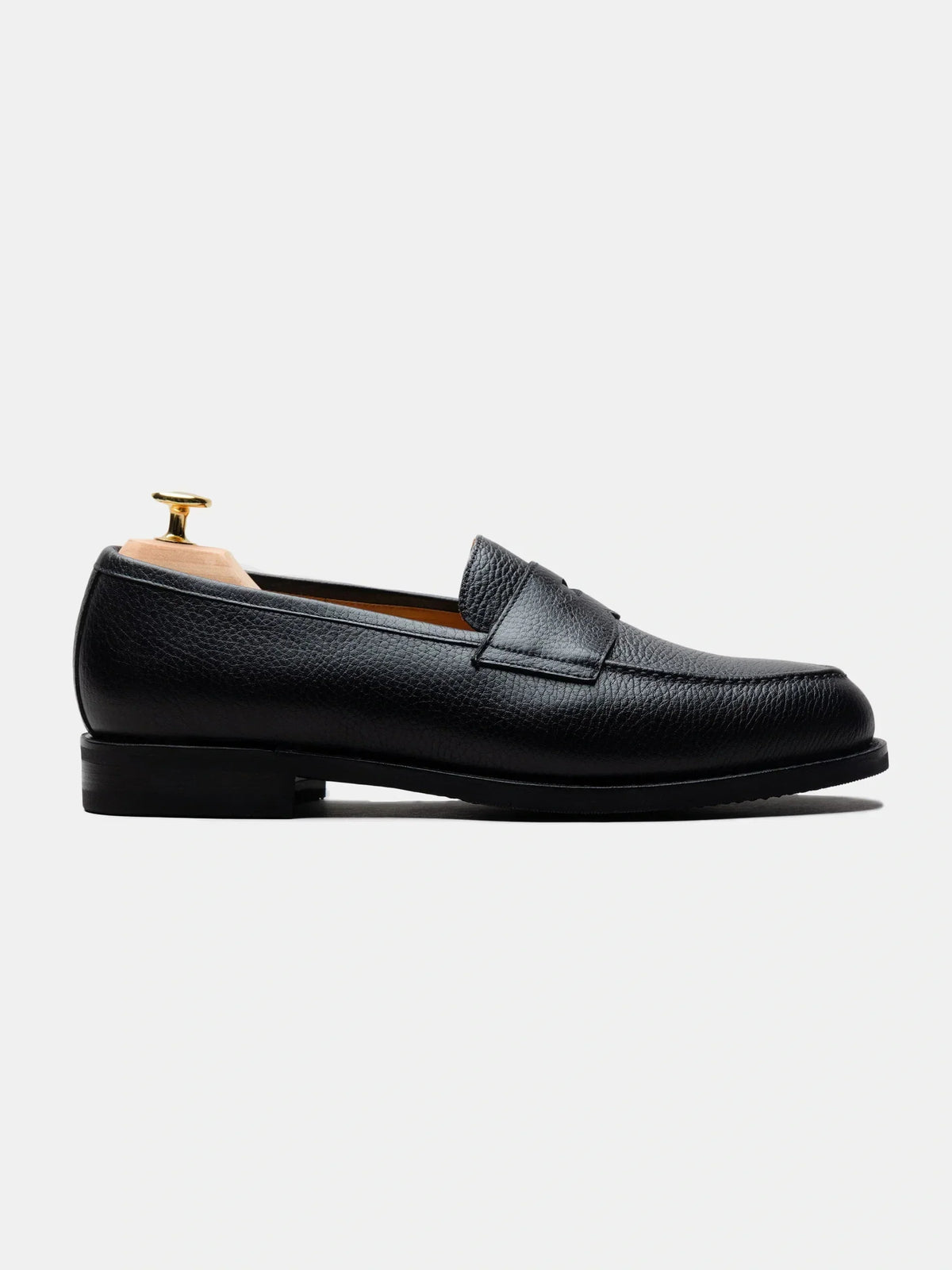 Penny Loafer - Black Grain