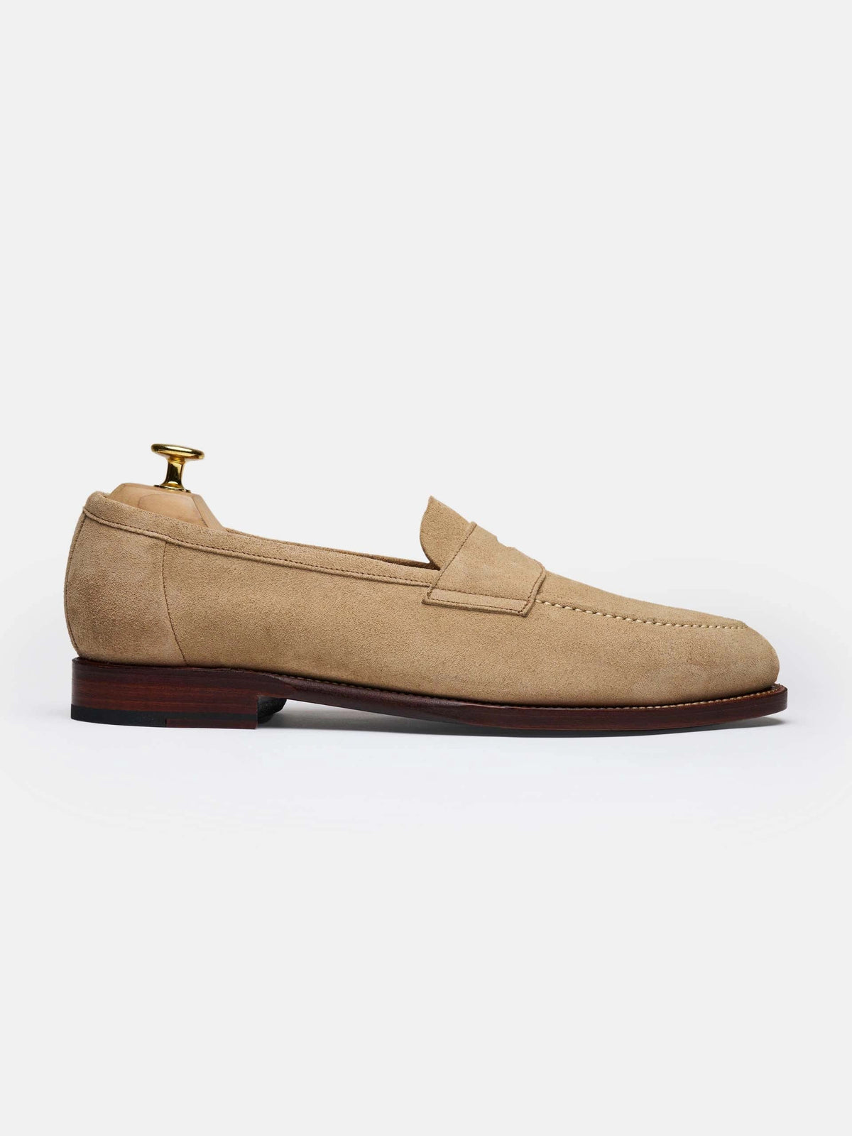 Penny Loafer - Sand Suede - Unlined