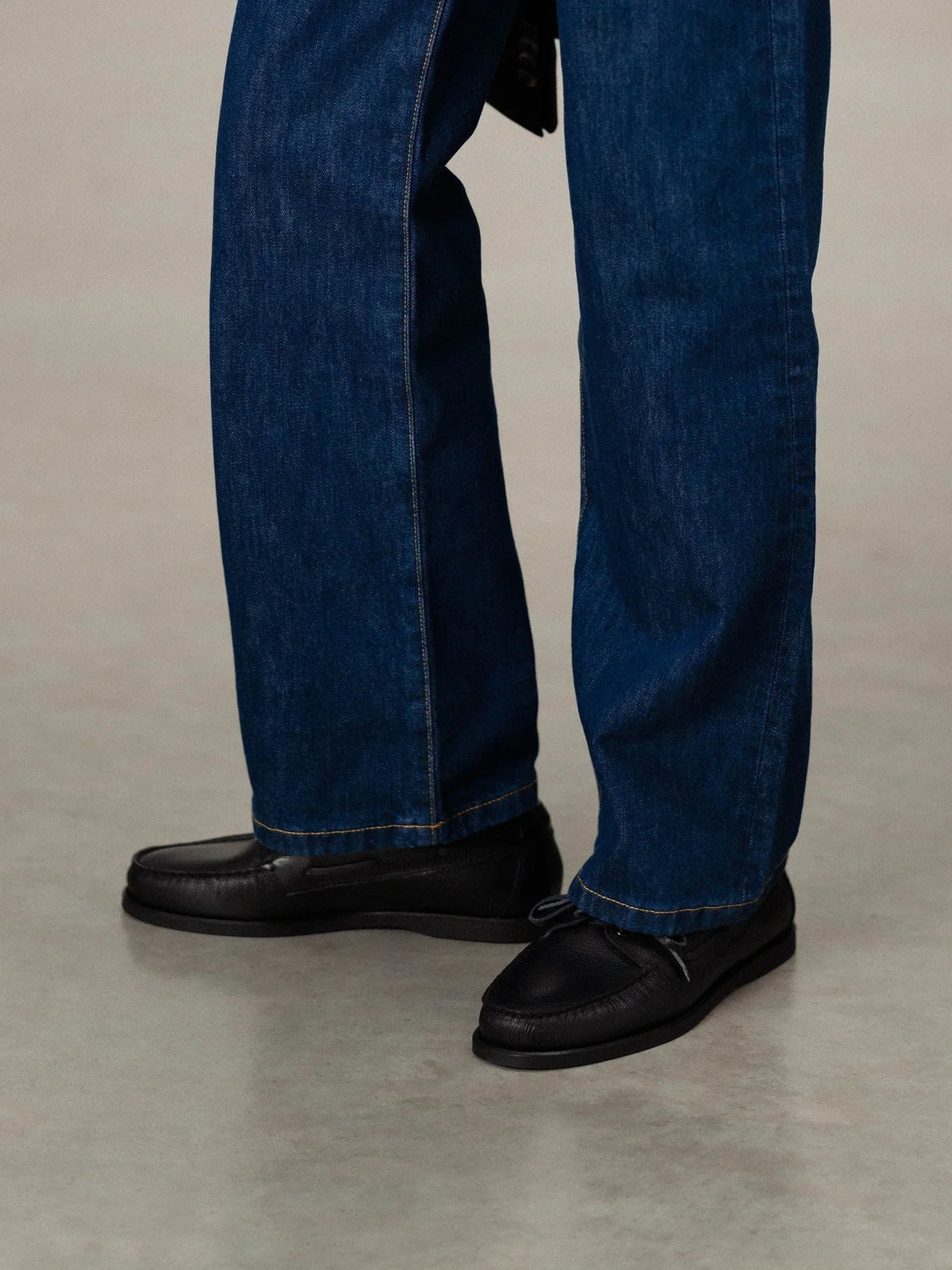 Boat Shoe - Black Grain