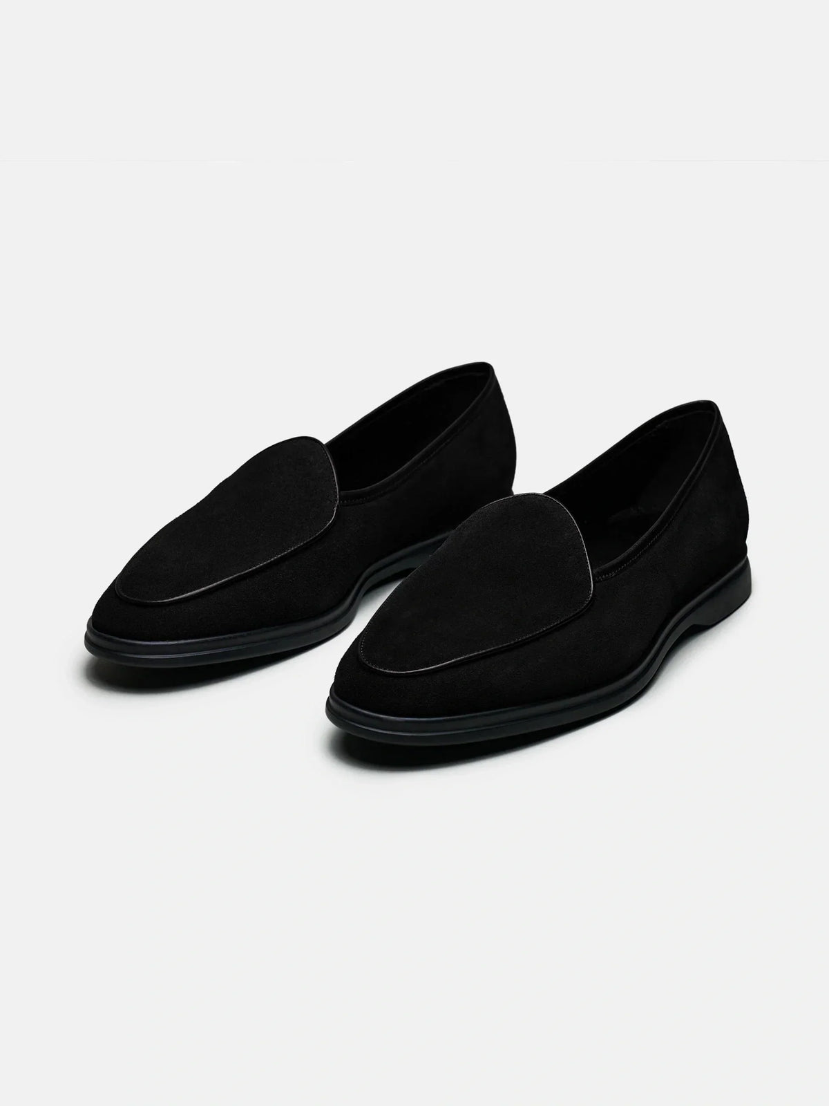 Belgian Loafer - Black Suede