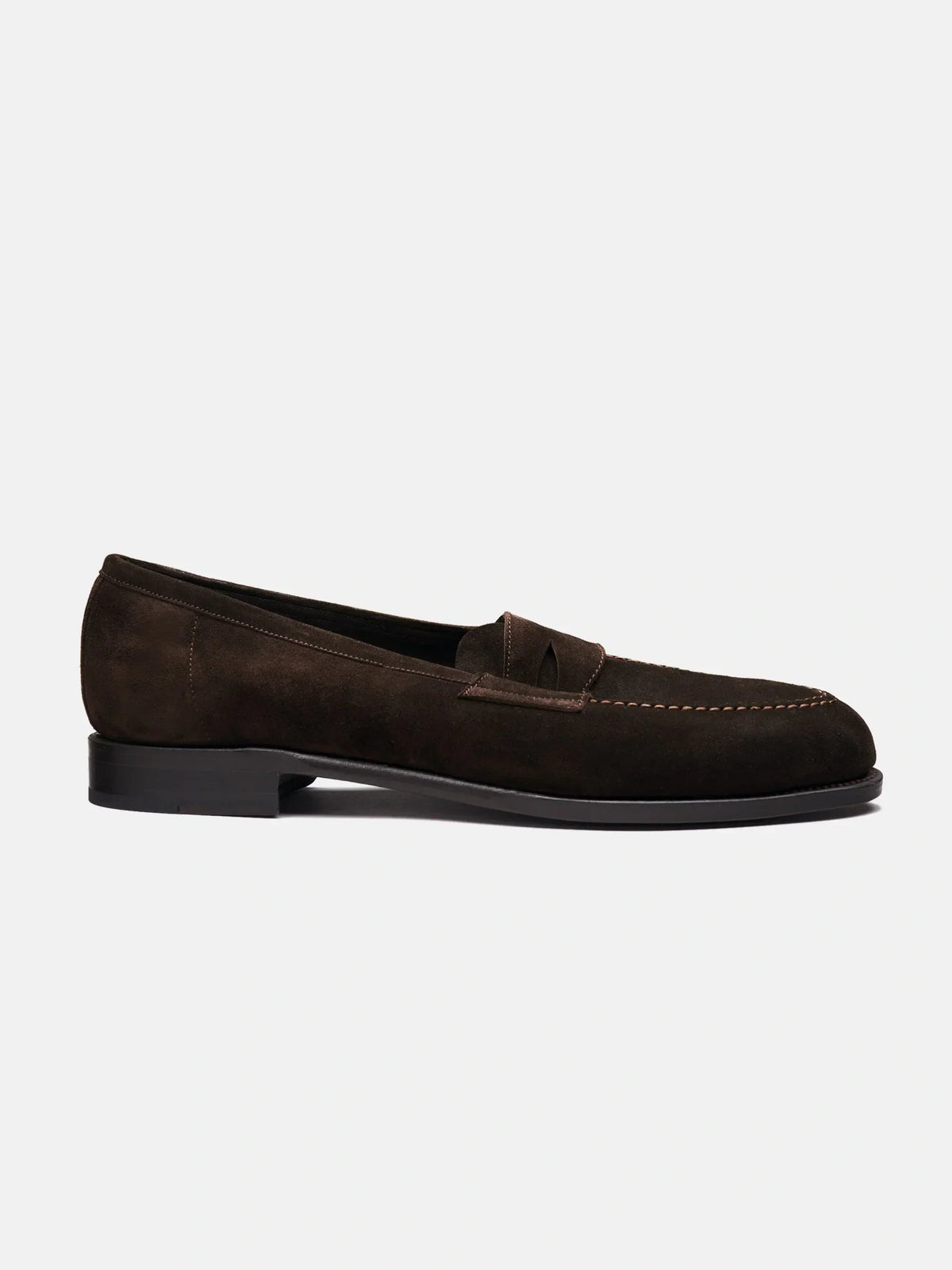 Hale Penny Loafer - Brown Suede - Unlined