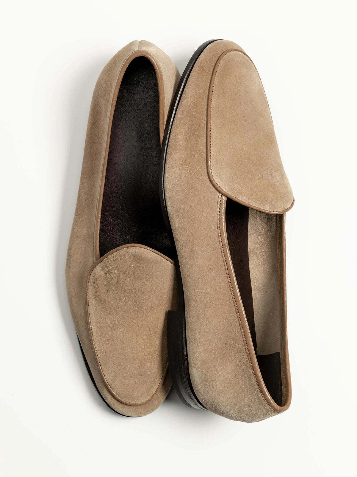Belgian Loafer - Beige Suede - Unlined