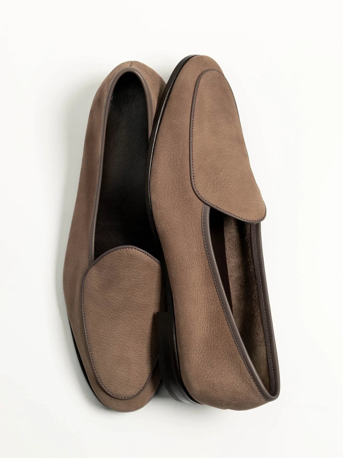 Belgian Loafer - Taupe Nubuck - Unlined