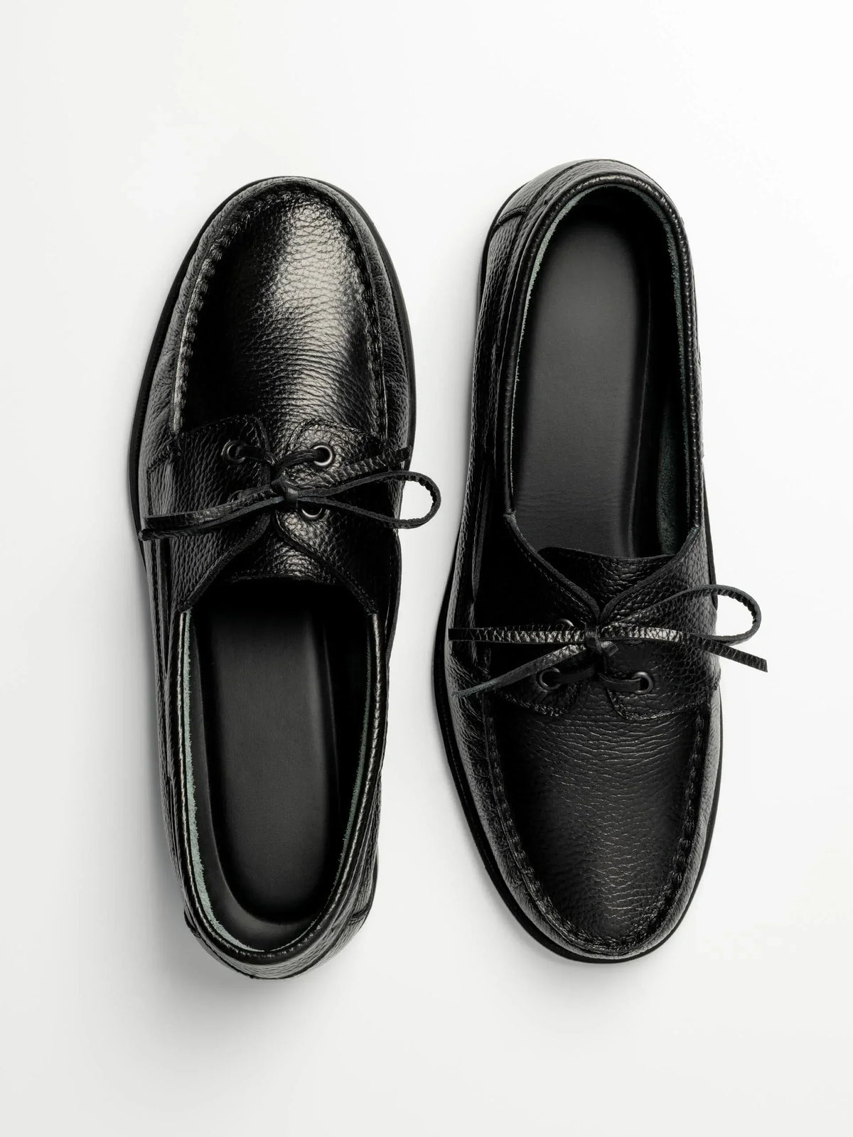 Boat Shoe - Black Grain