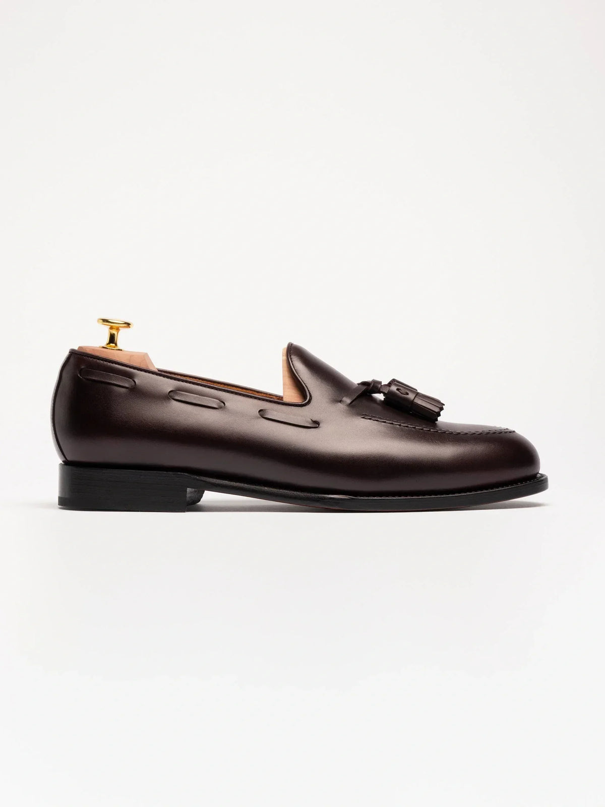 Double Tassel Loafer - Burgundy Calf