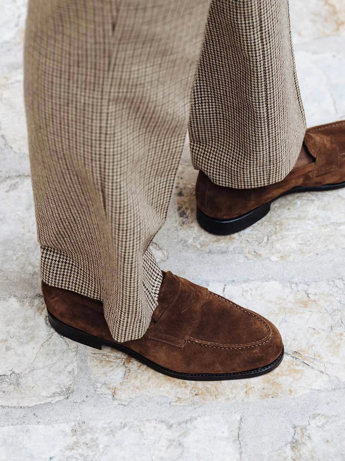Penny Loafer - Medium Brown Suede