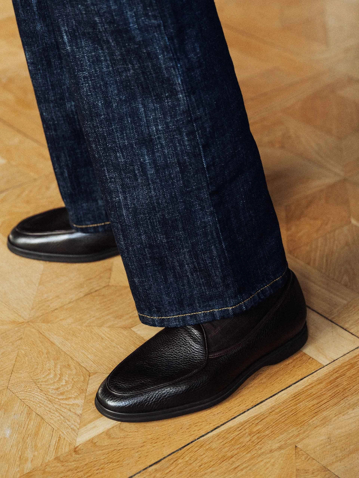 Belgian Loafer - Brown Deerskin