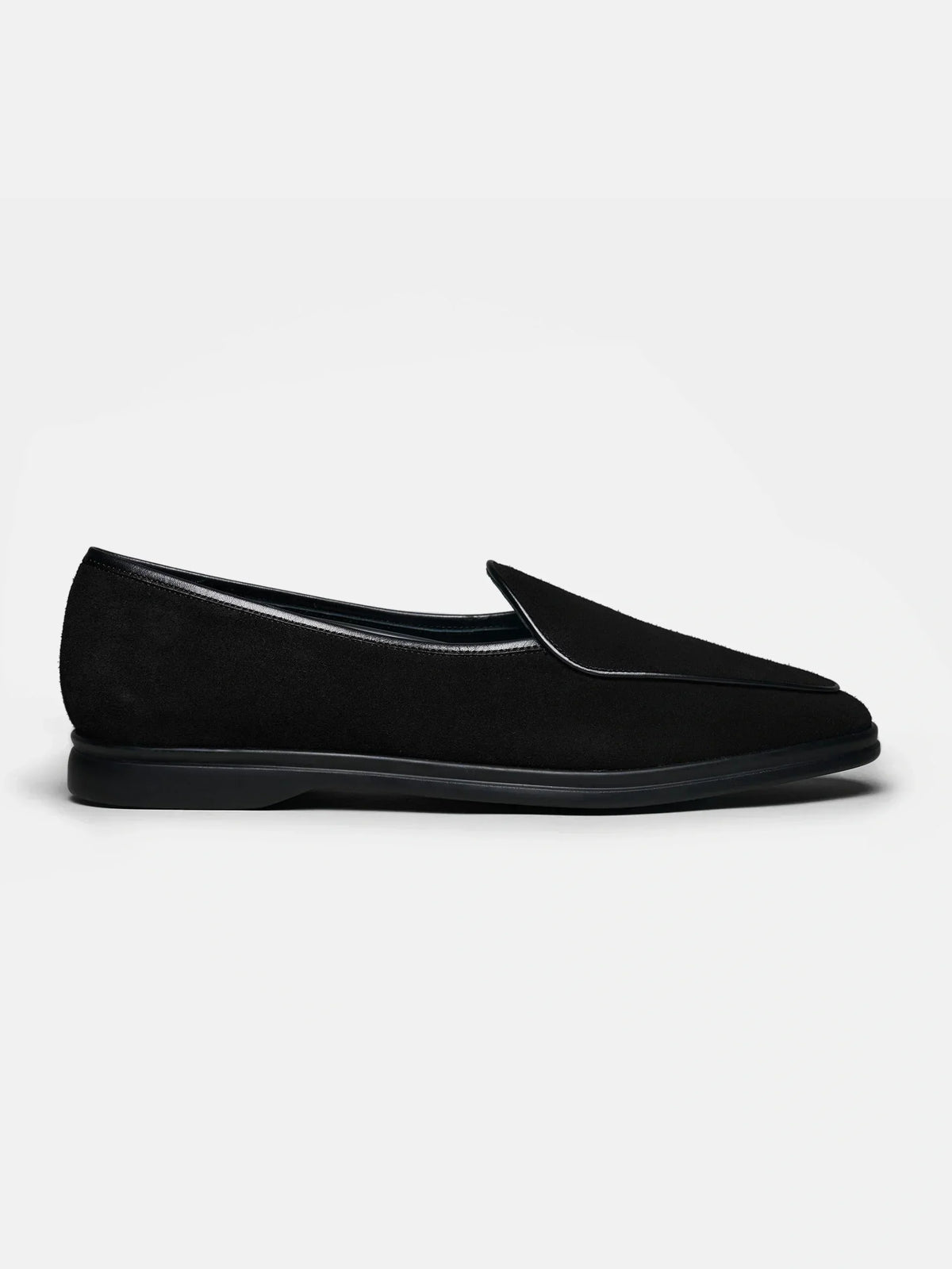 Belgian Loafer - Black Suede