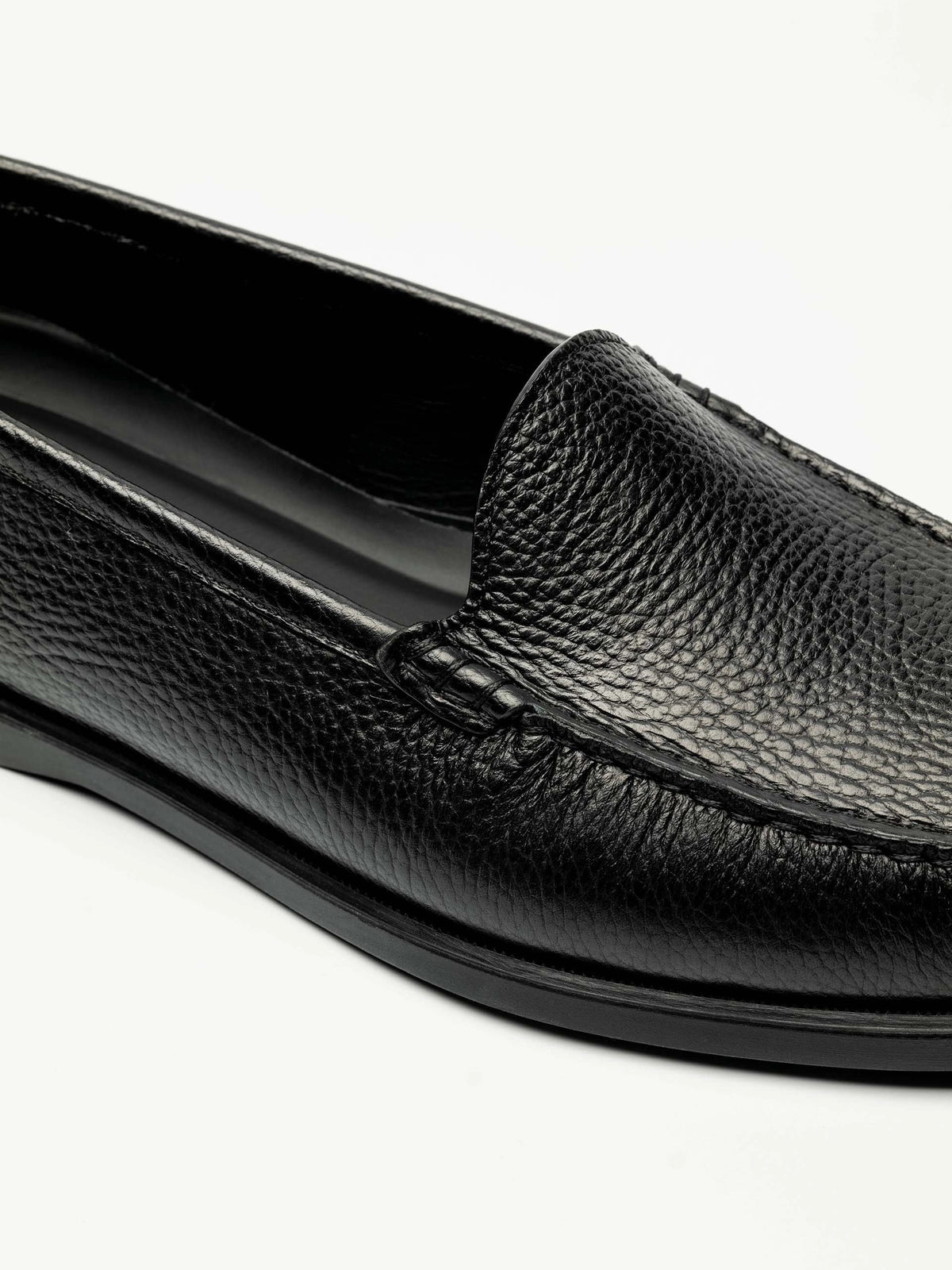 Venetian Loafer - Black Grain