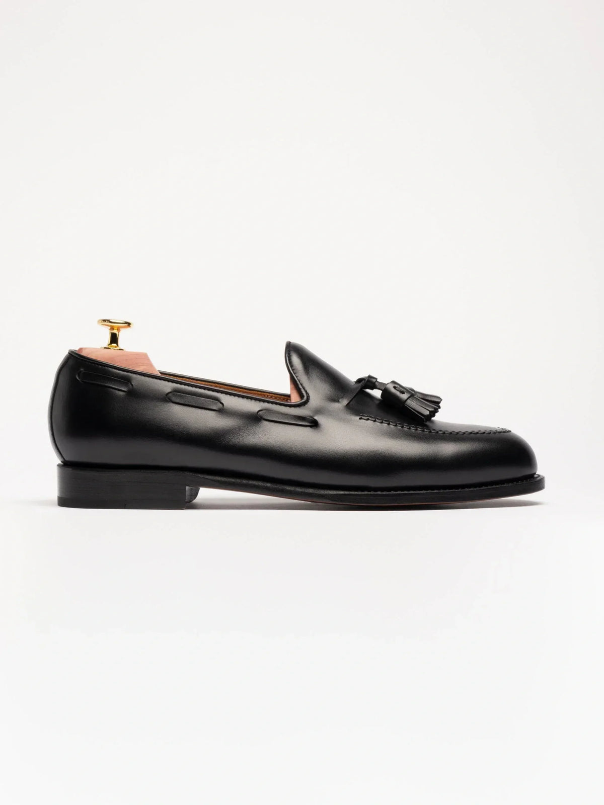 Double Tassel Loafer - Black Calf