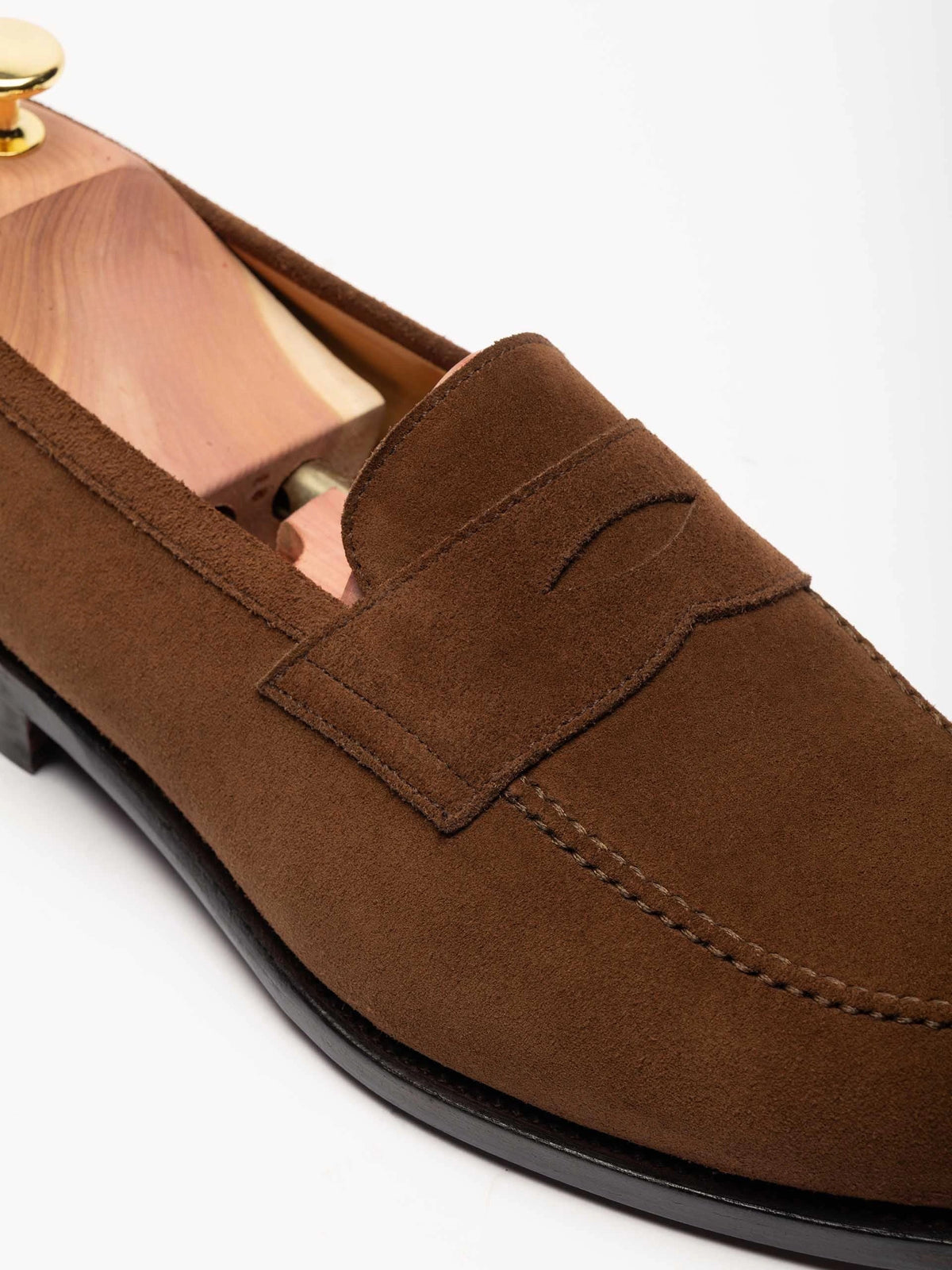 Penny Loafer - Medium Brown Suede