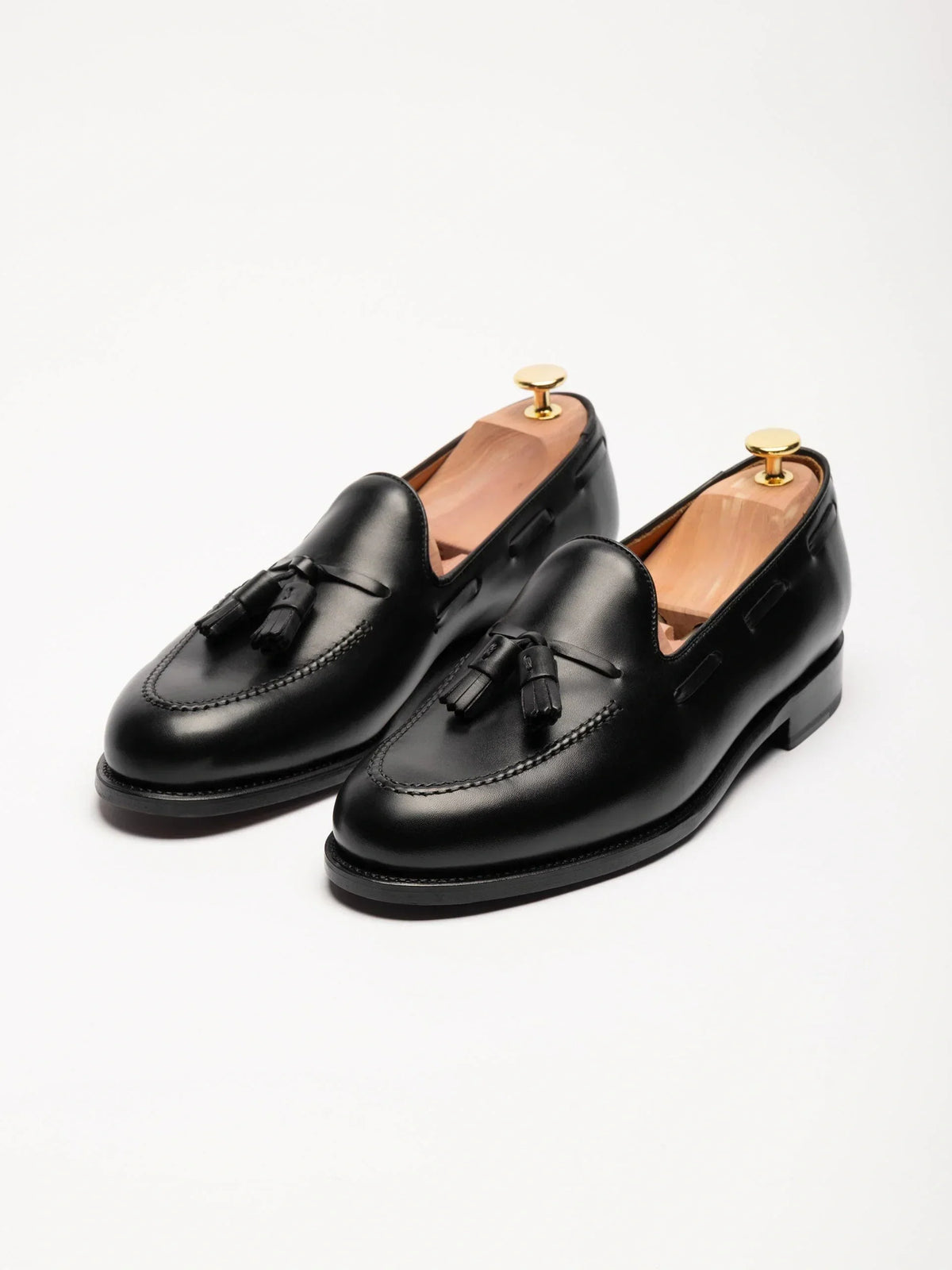 Double Tassel Loafer - Black Calf