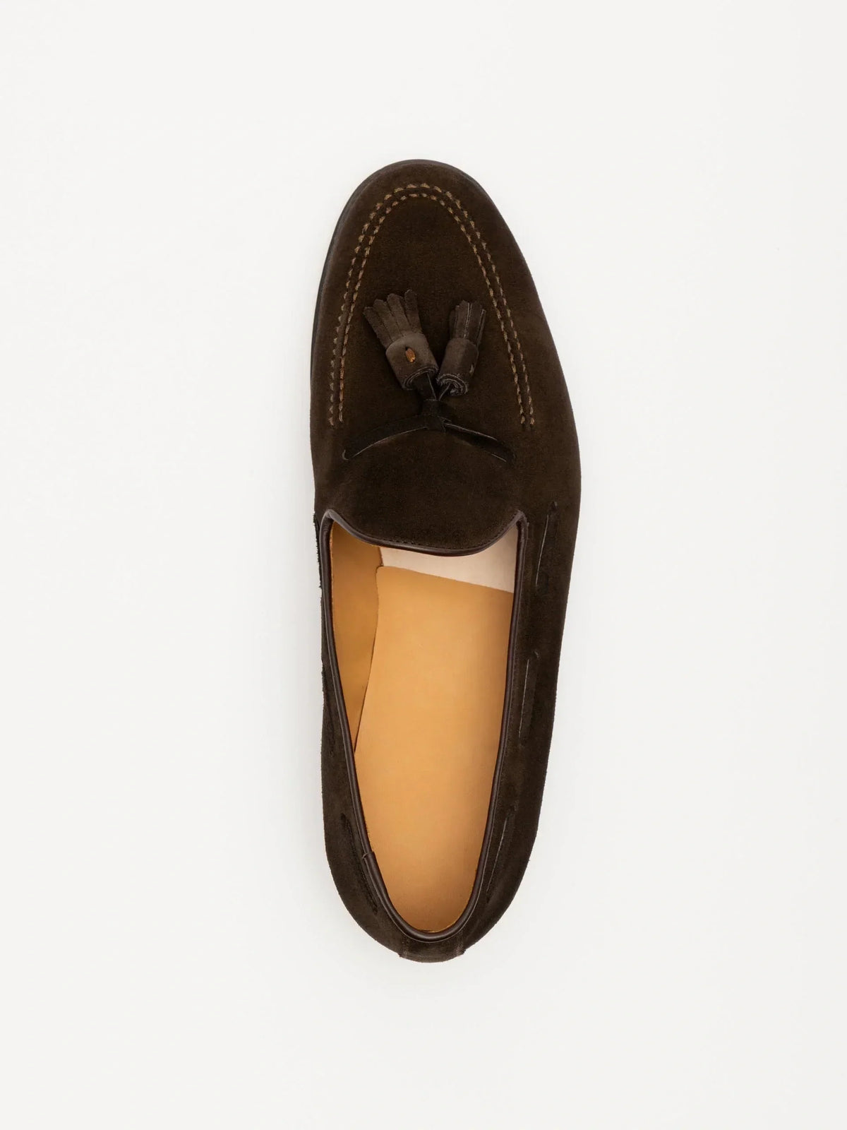 Double Tassel Loafer - Brown Suede