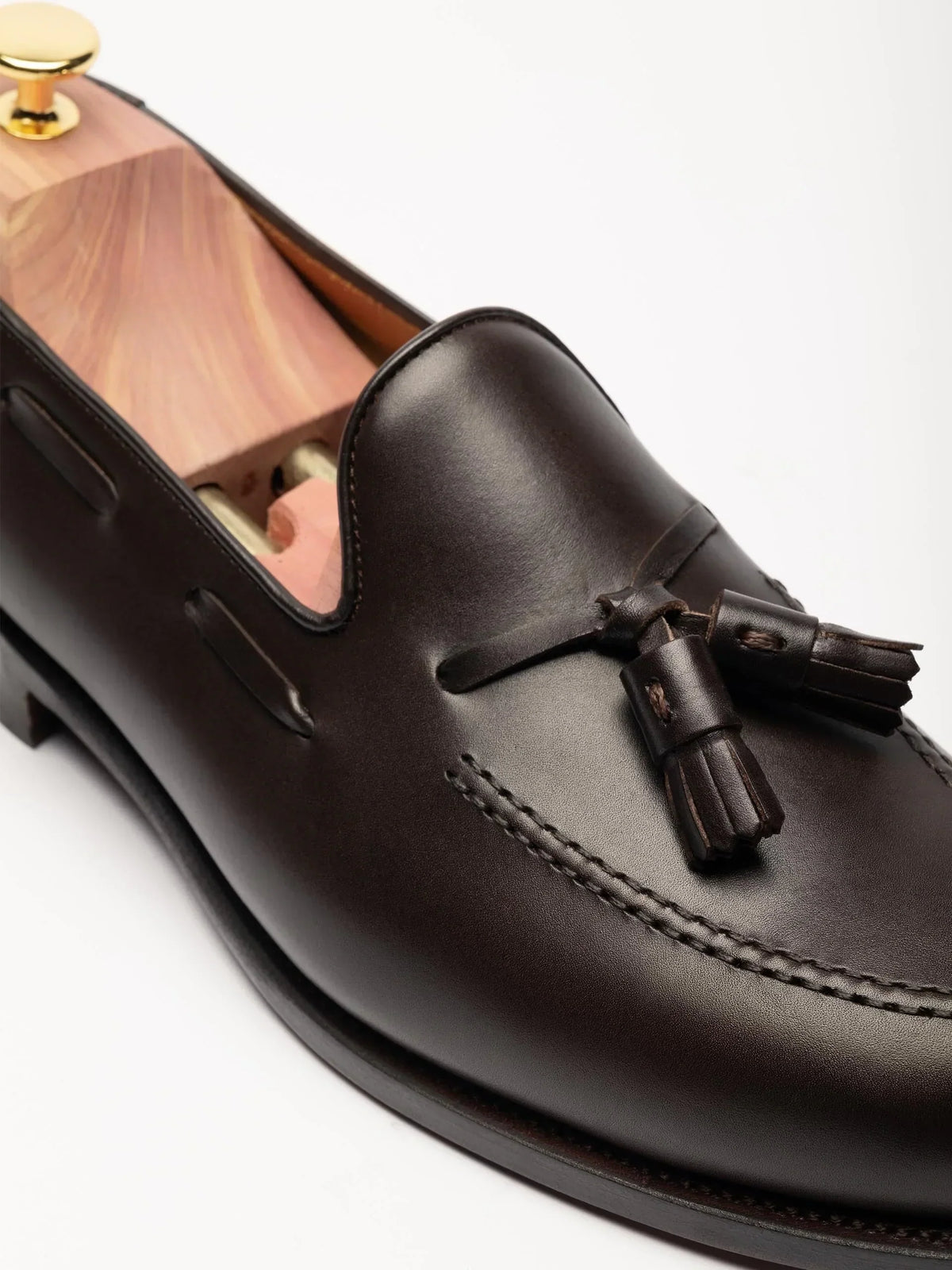 Double Tassel Loafer - Brown Calf