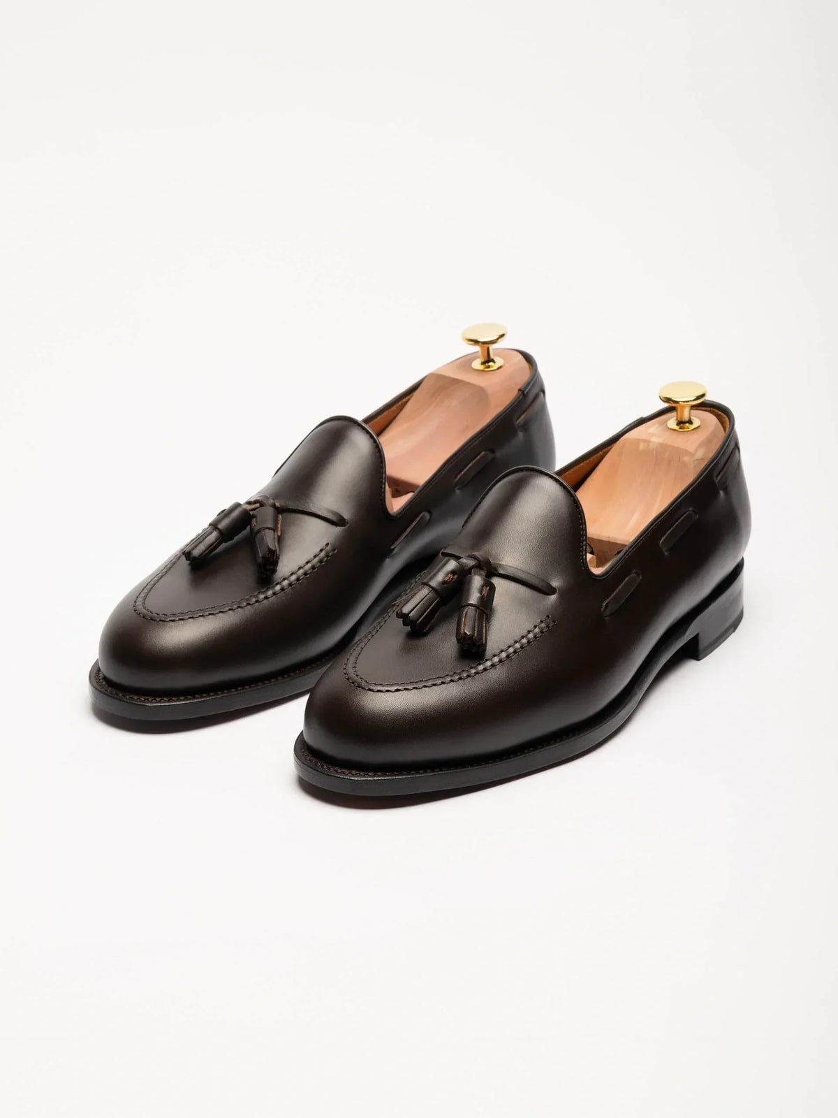 Double Tassel Loafer - Brown Calf