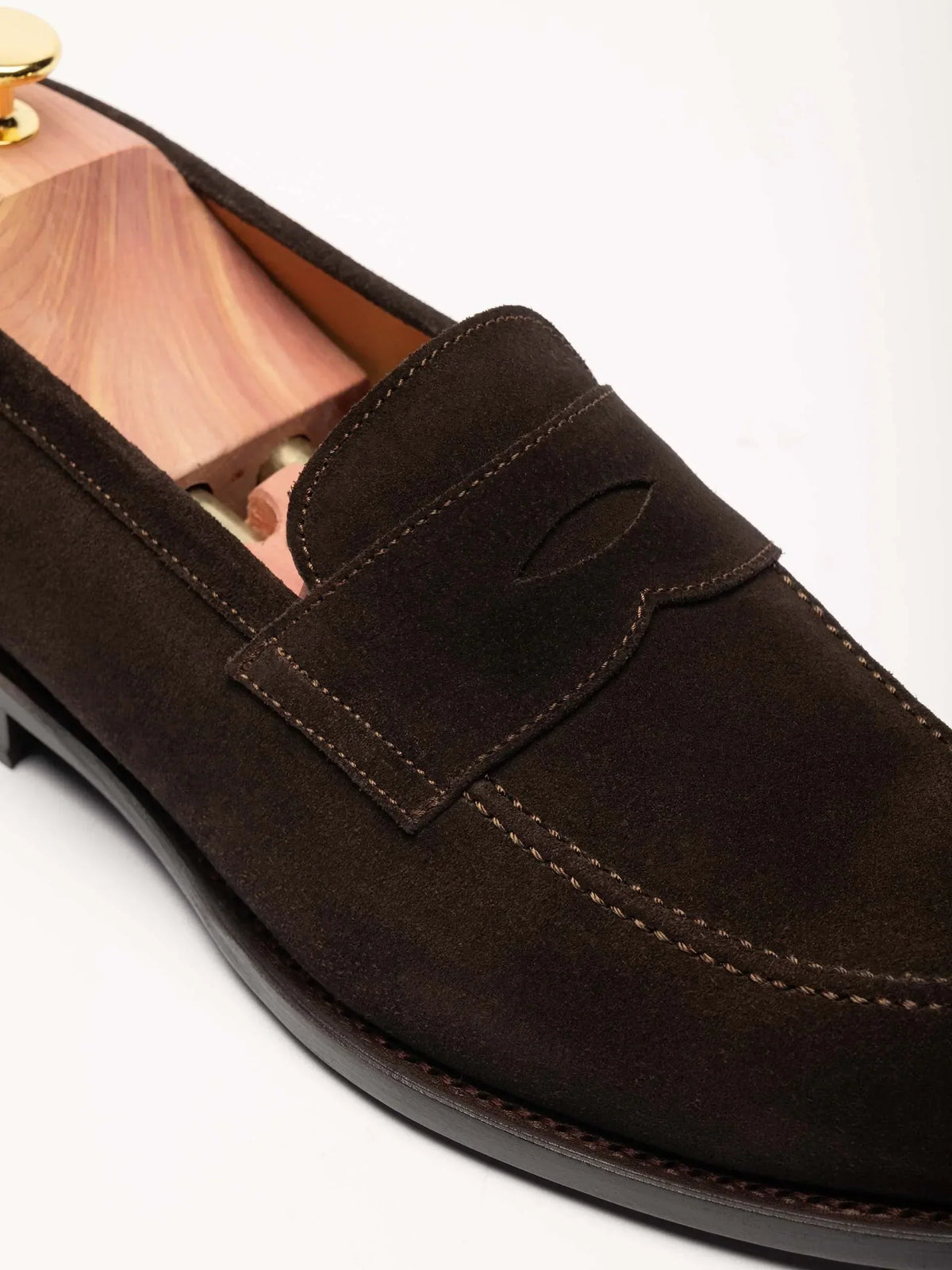 Hale Penny Loafer - Brown Suede